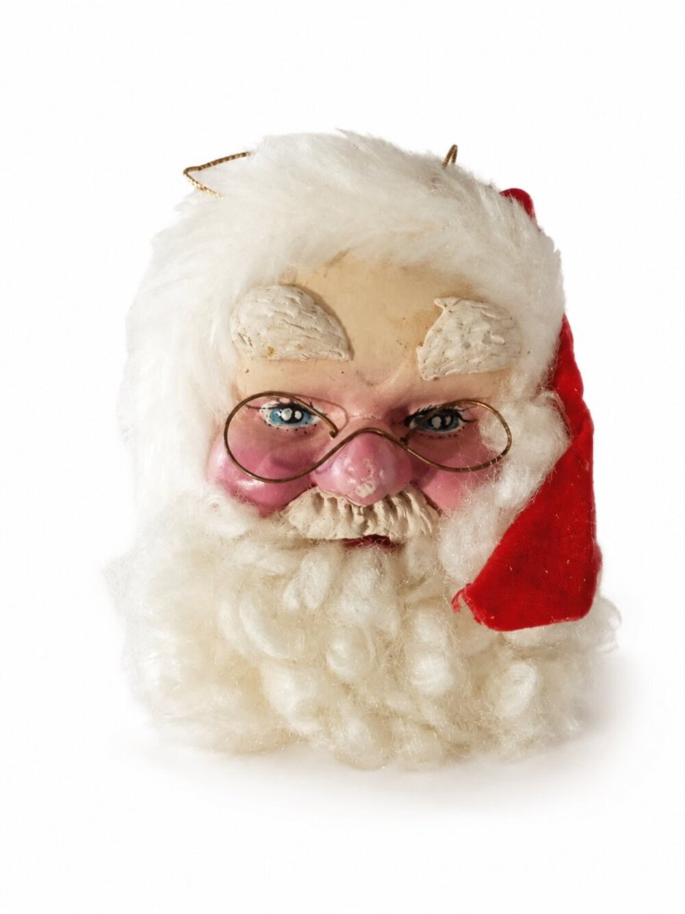 Vintage Christmas Santa Claus Head Ornament